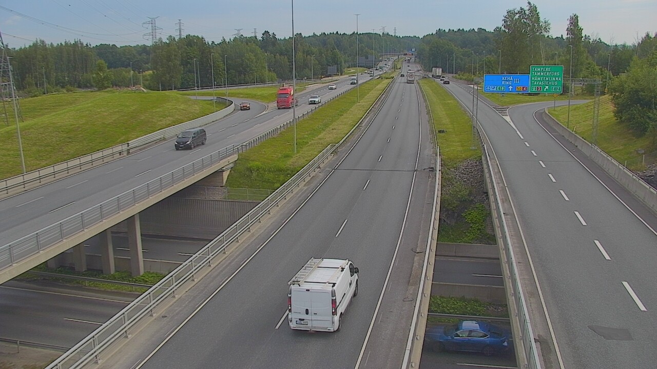 Weather Camera Image Road 50 Vantaa Hämeenlinnanväylä, Vantaa, Uusimaa