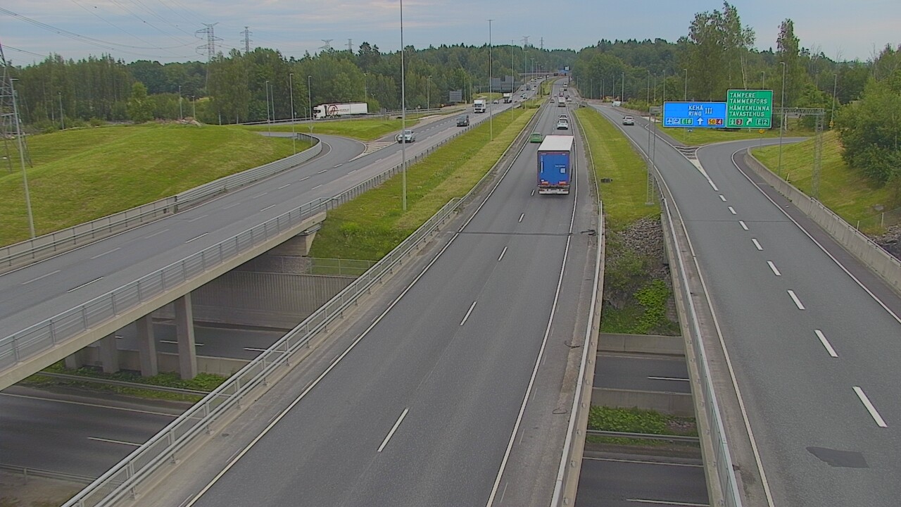 Weather Camera Image Road 50 Vantaa Hämeenlinnanväylä, Vantaa, Uusimaa