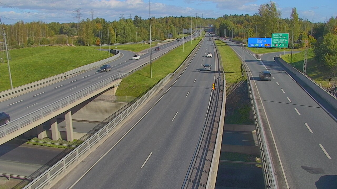 Weather Camera Image Road 50 Vantaa Hämeenlinnanväylä, Vantaa, Uusimaa