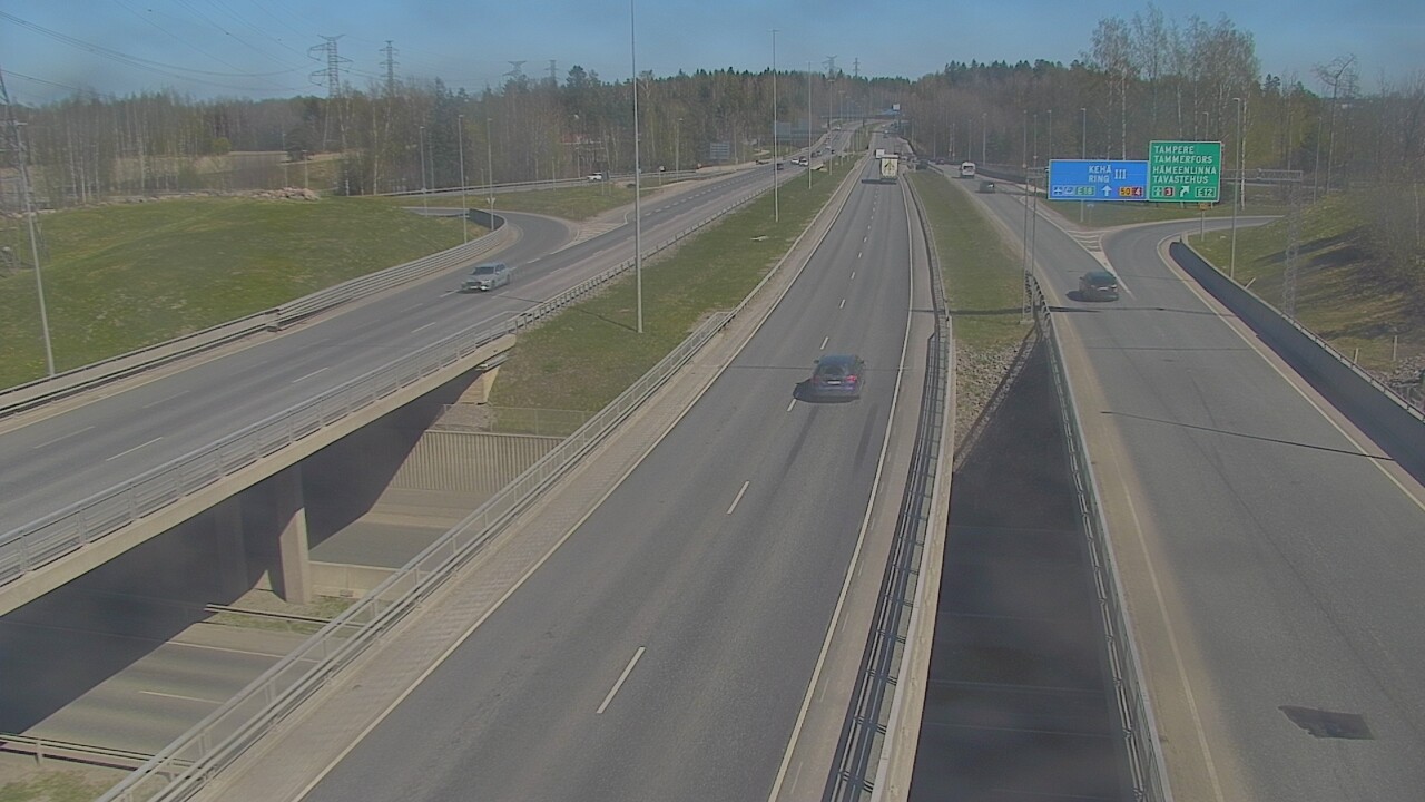 Weather Camera Image Road 50 Vantaa Hämeenlinnanväylä, Vantaa, Uusimaa