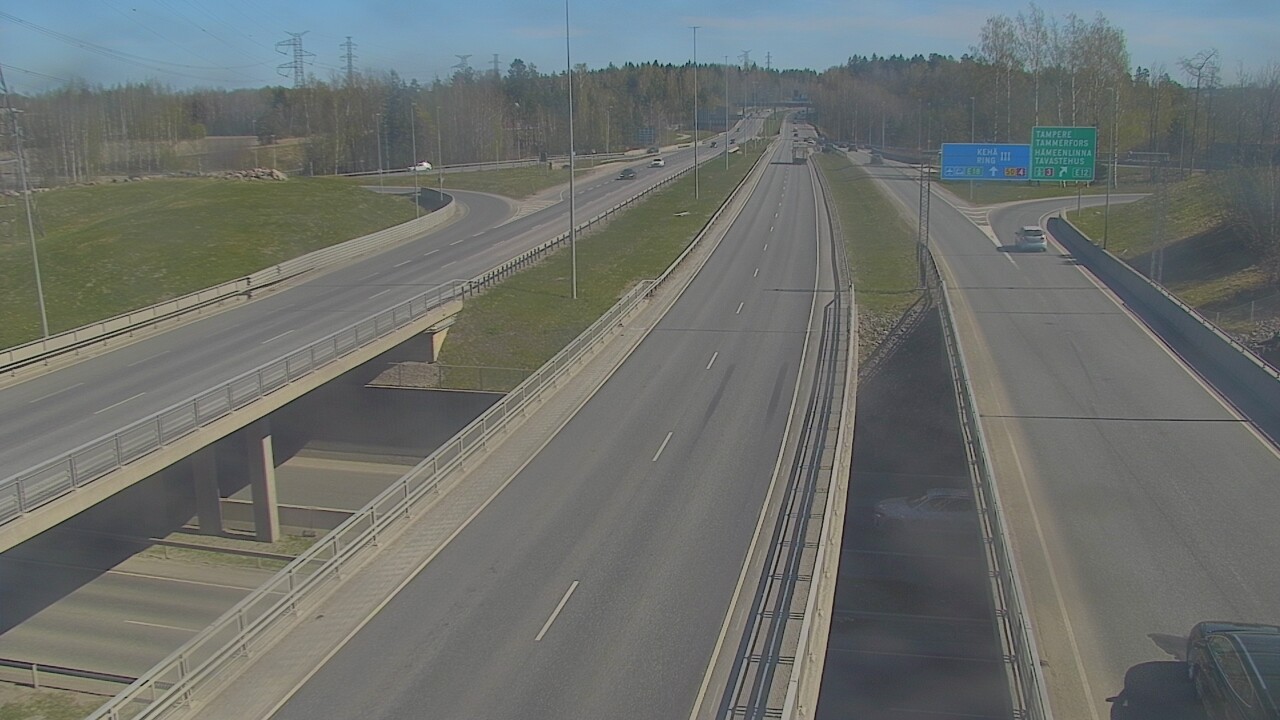 Weather Camera Image Road 50 Vantaa Hämeenlinnanväylä, Vantaa, Uusimaa