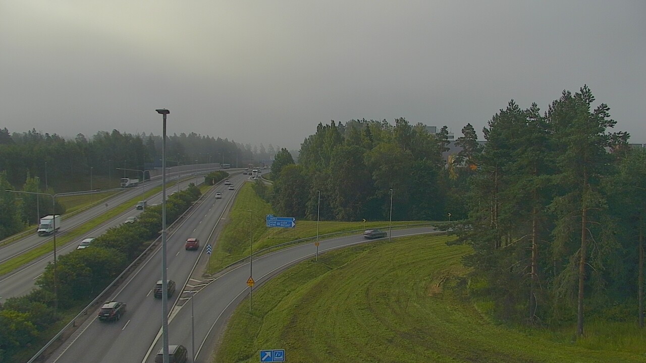 Weather Camera Image Road 50 Vantaa Hämeenlinnanväylä, Vantaa, Uusimaa