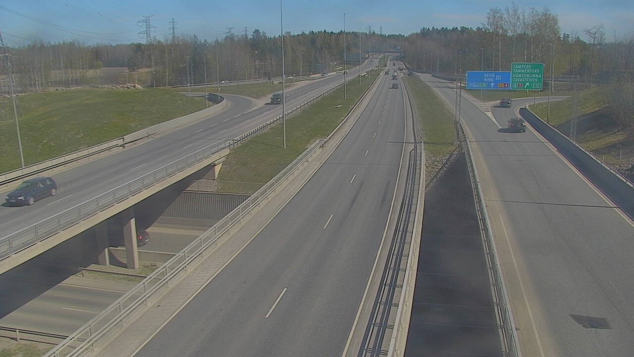 Weather Camera Image Road 50 Vantaa Hämeenlinnanväylä, Vantaa, Uusimaa