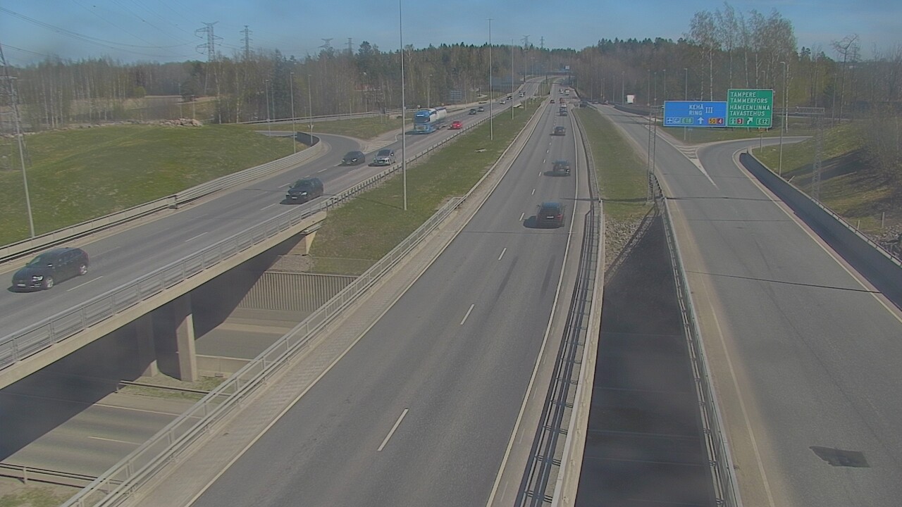 Weather Camera Image Road 50 Vantaa Hämeenlinnanväylä, Vantaa, Uusimaa