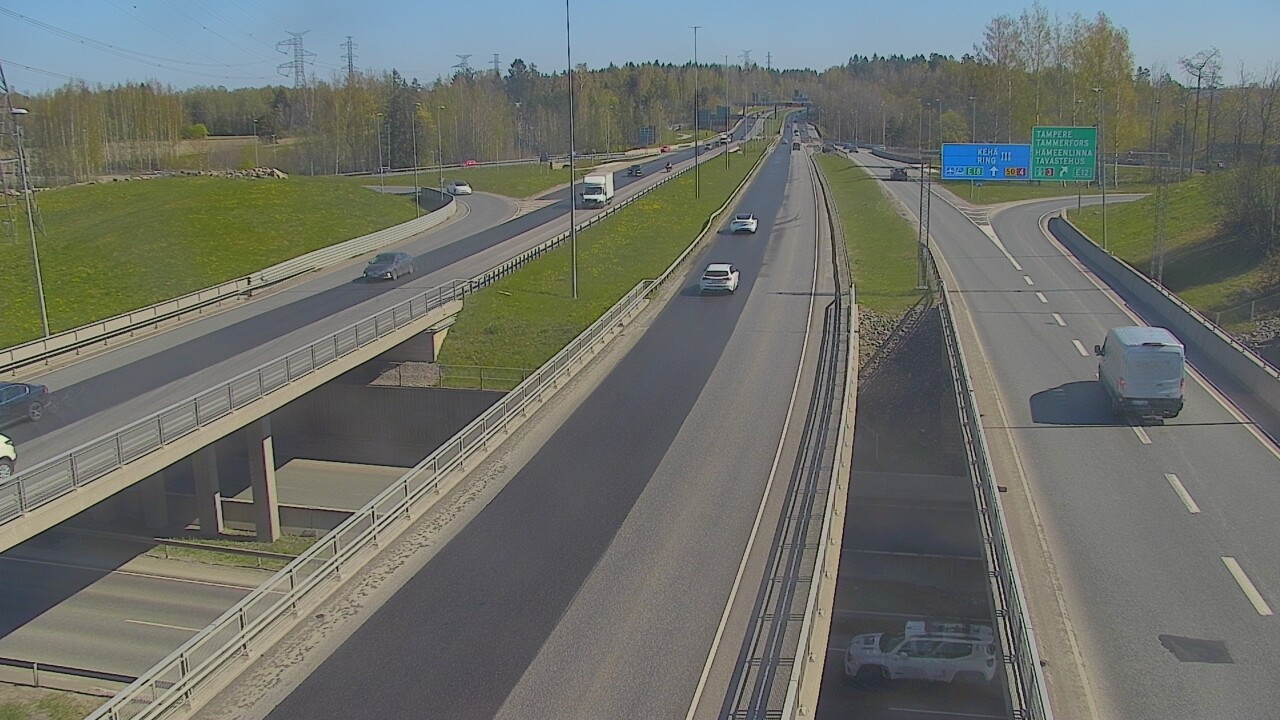 Weather Camera Image Road 50 Vantaa Hämeenlinnanväylä, Vantaa, Uusimaa