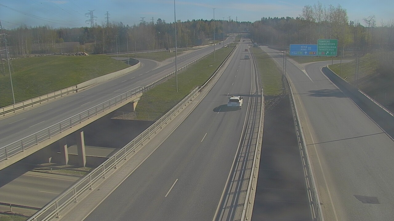 Weather Camera Image Road 50 Vantaa Hämeenlinnanväylä, Vantaa, Uusimaa