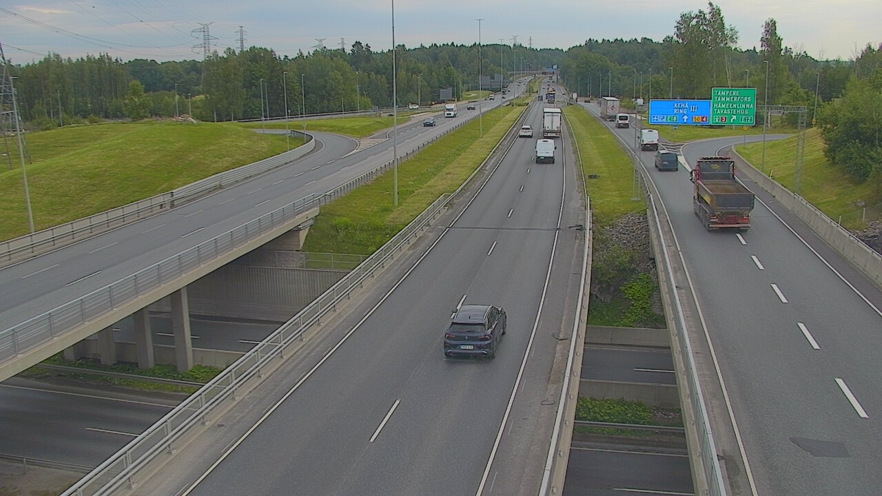 Weather Camera Image Road 50 Vantaa Hämeenlinnanväylä, Vantaa, Uusimaa