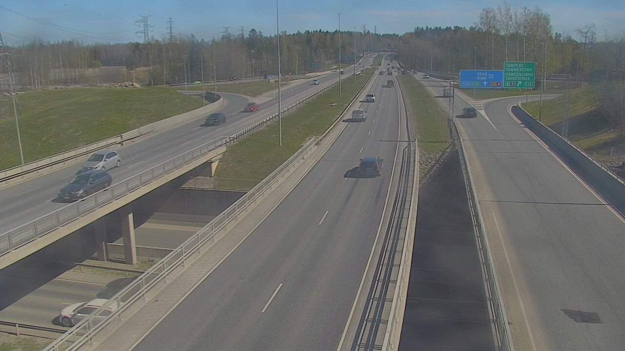 Weather Camera Image Road 50 Vantaa Hämeenlinnanväylä, Vantaa, Uusimaa
