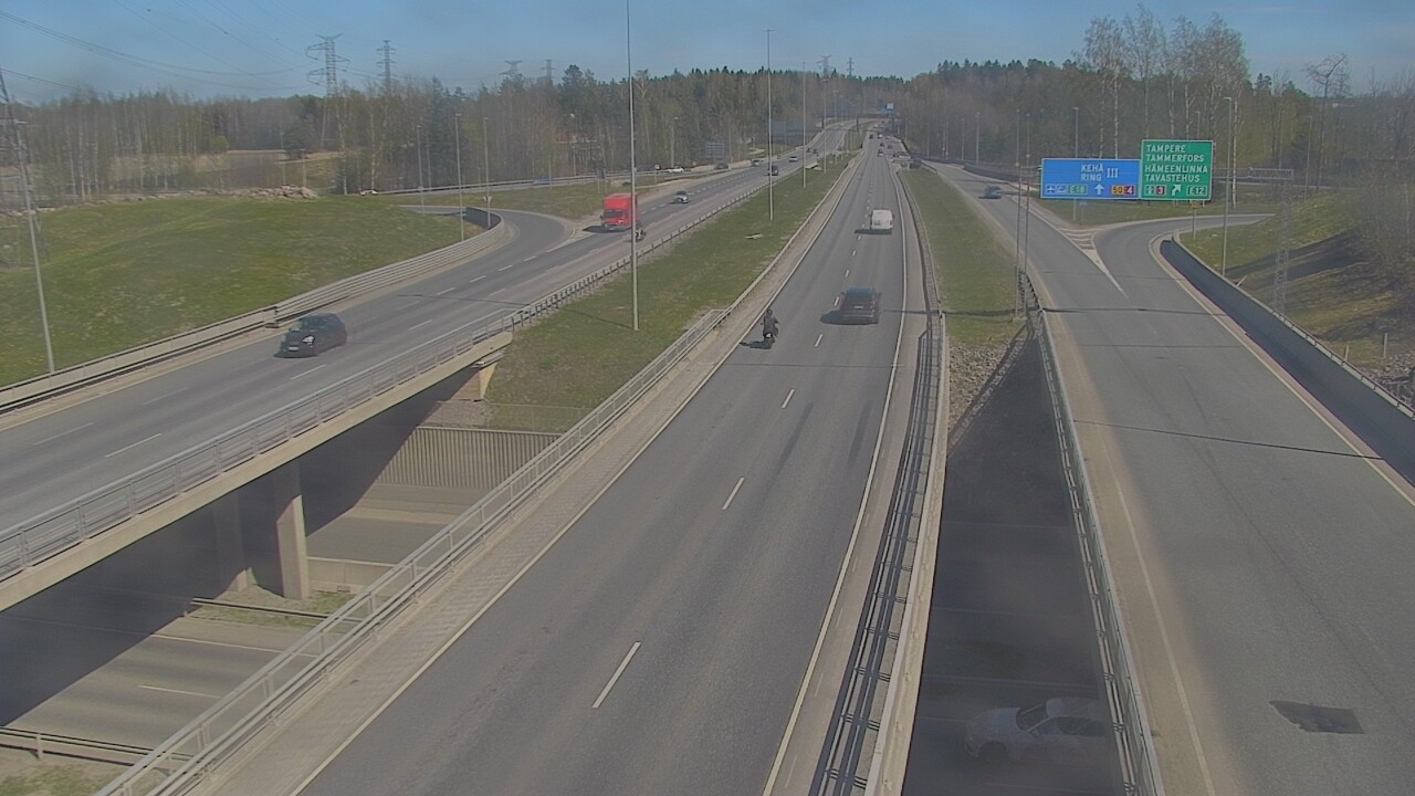 Weather Camera Image Road 50 Vantaa Hämeenlinnanväylä, Vantaa, Uusimaa