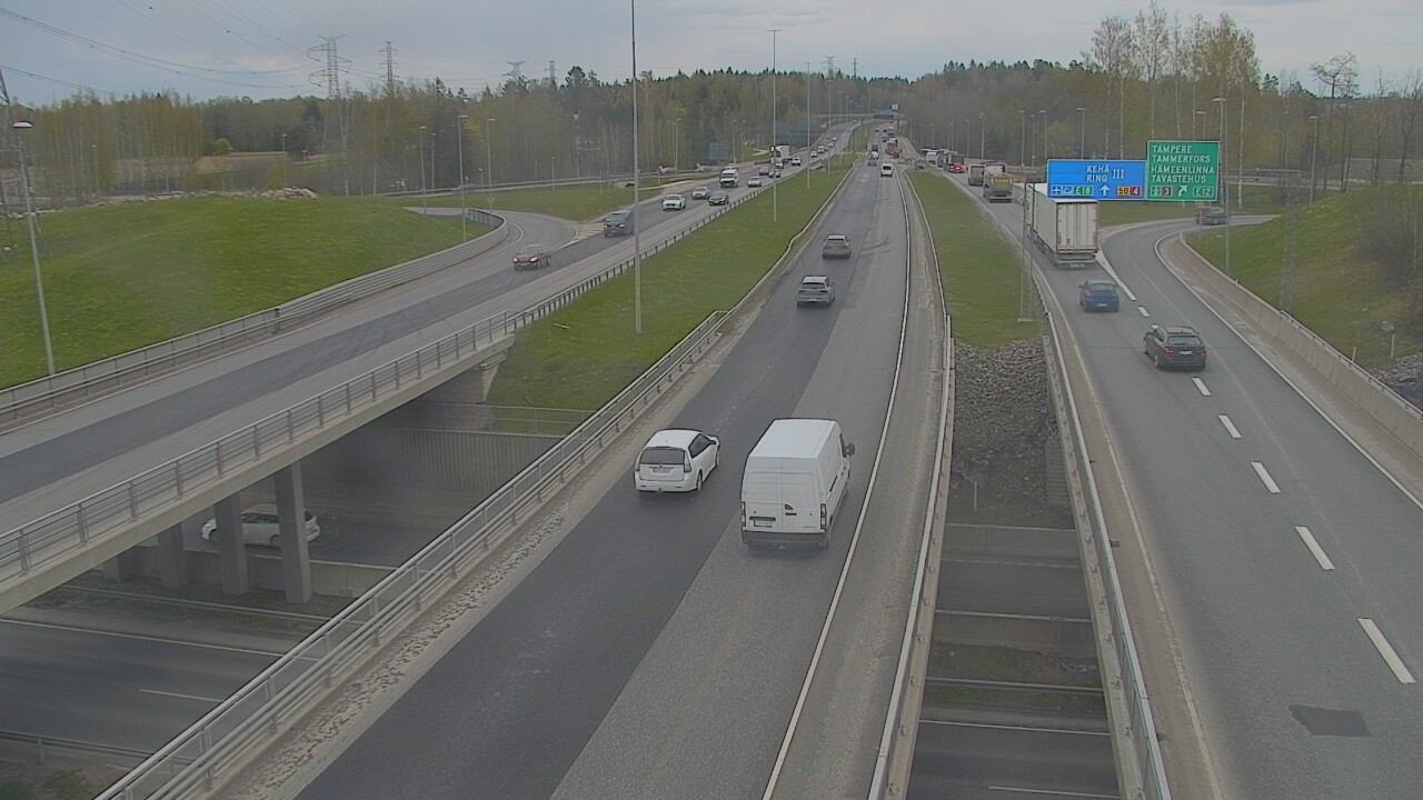 Weather Camera Image Road 50 Vantaa Hämeenlinnanväylä, Vantaa, Uusimaa