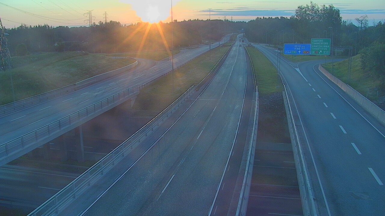 Weather Camera Image Road 50 Vantaa Hämeenlinnanväylä, Vantaa, Uusimaa