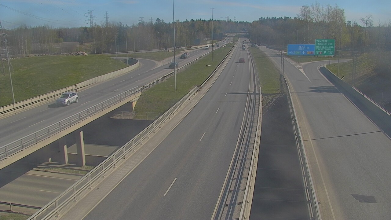 Weather Camera Image Road 50 Vantaa Hämeenlinnanväylä, Vantaa, Uusimaa