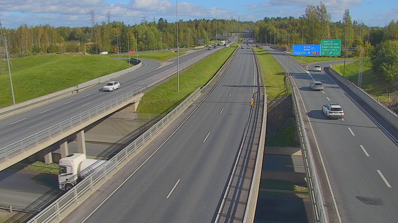 Weather Camera Image Road 50 Vantaa Hämeenlinnanväylä, Vantaa, Uusimaa