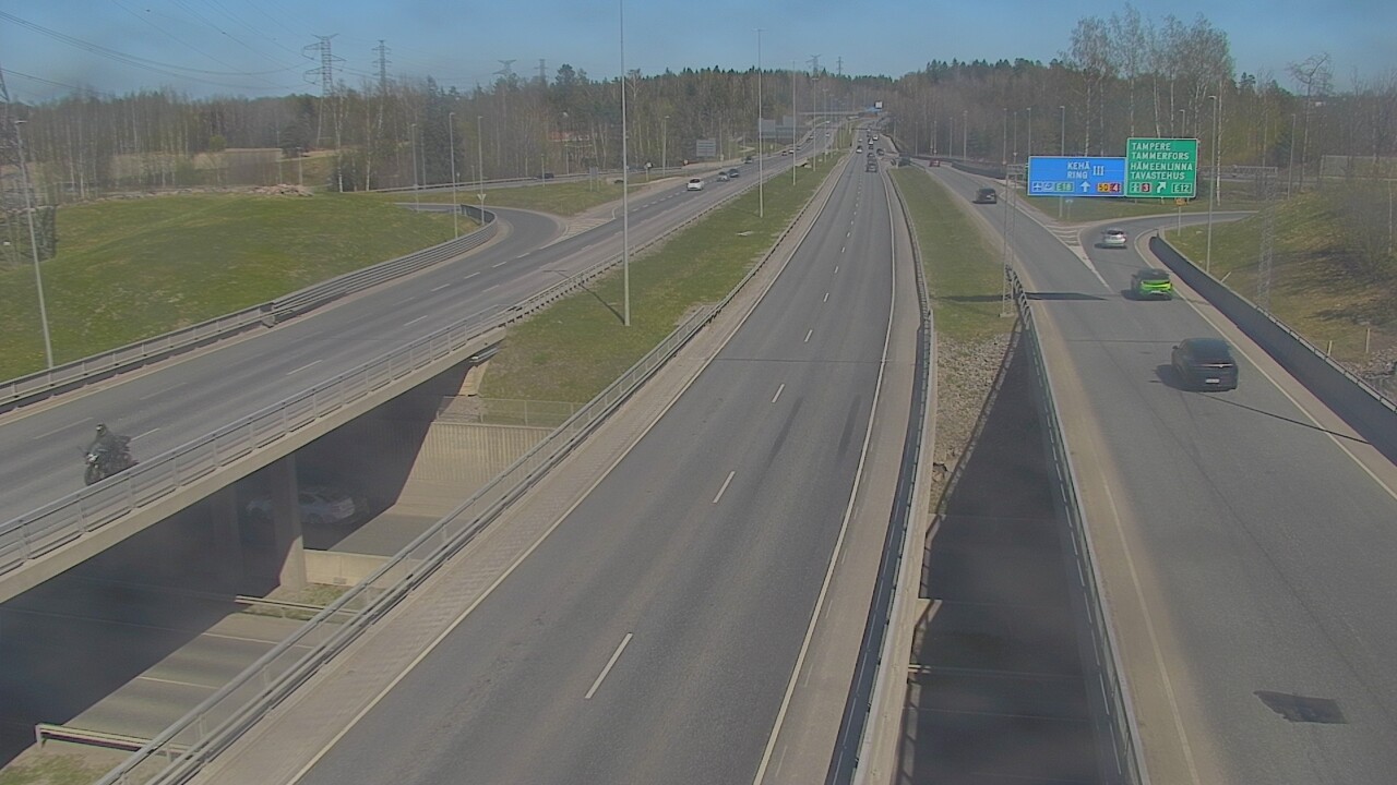 Weather Camera Image Road 50 Vantaa Hämeenlinnanväylä, Vantaa, Uusimaa