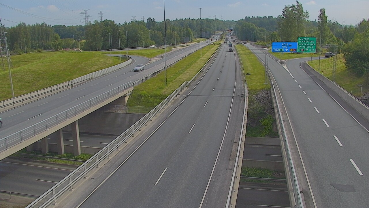 Weather Camera Image Road 50 Vantaa Hämeenlinnanväylä, Vantaa, Uusimaa