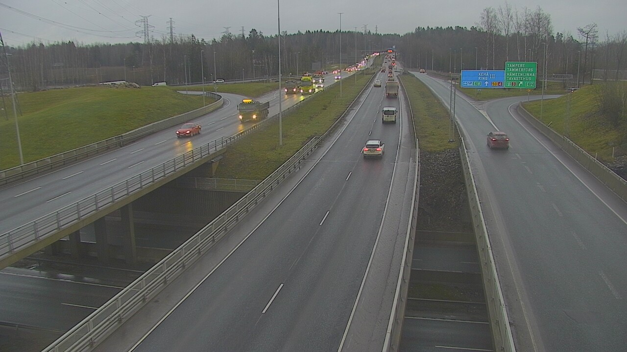Weather Camera Image Road 50 Vantaa Hämeenlinnanväylä, Vantaa, Uusimaa