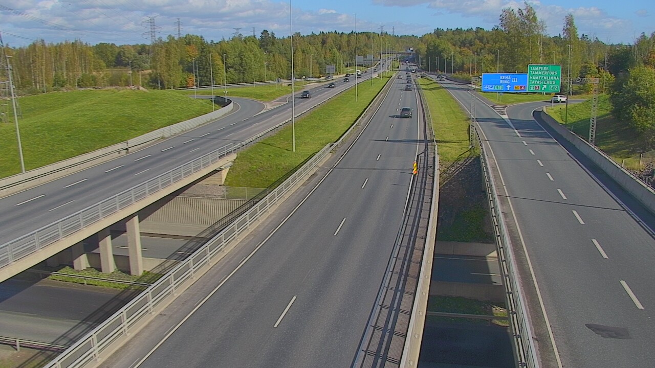 Weather Camera Image Road 50 Vantaa Hämeenlinnanväylä, Vantaa, Uusimaa
