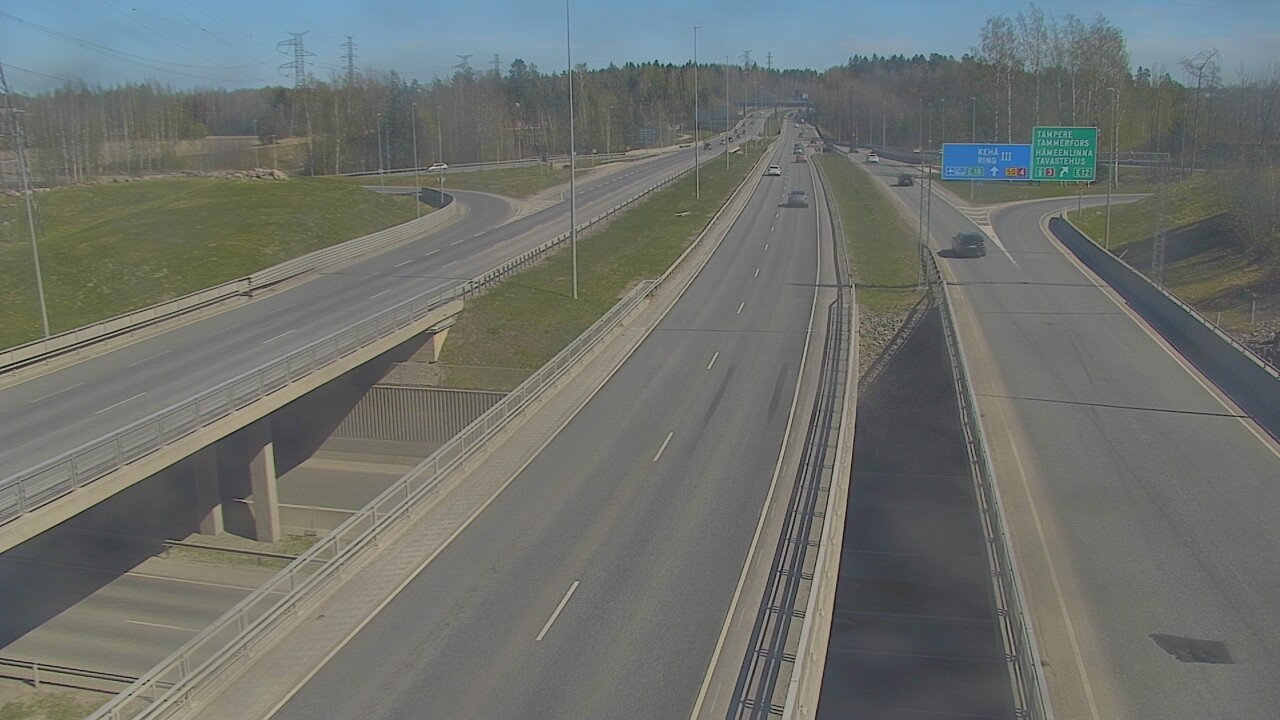 Weather Camera Image Road 50 Vantaa Hämeenlinnanväylä, Vantaa, Uusimaa
