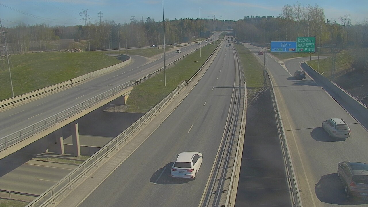 Weather Camera Image Road 50 Vantaa Hämeenlinnanväylä, Vantaa, Uusimaa