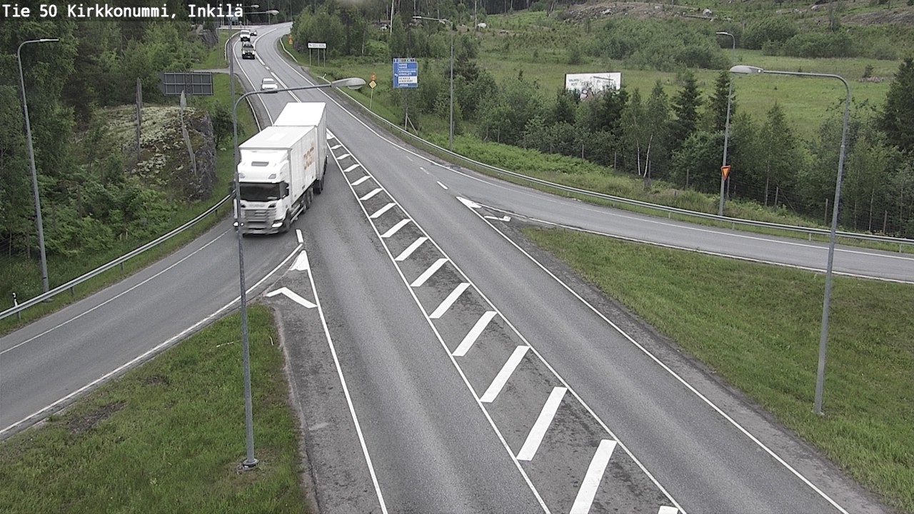 Weather Camera Image Väg 50 Kyrkslätt, Inkilä, Kirkkonummi, Uusimaa