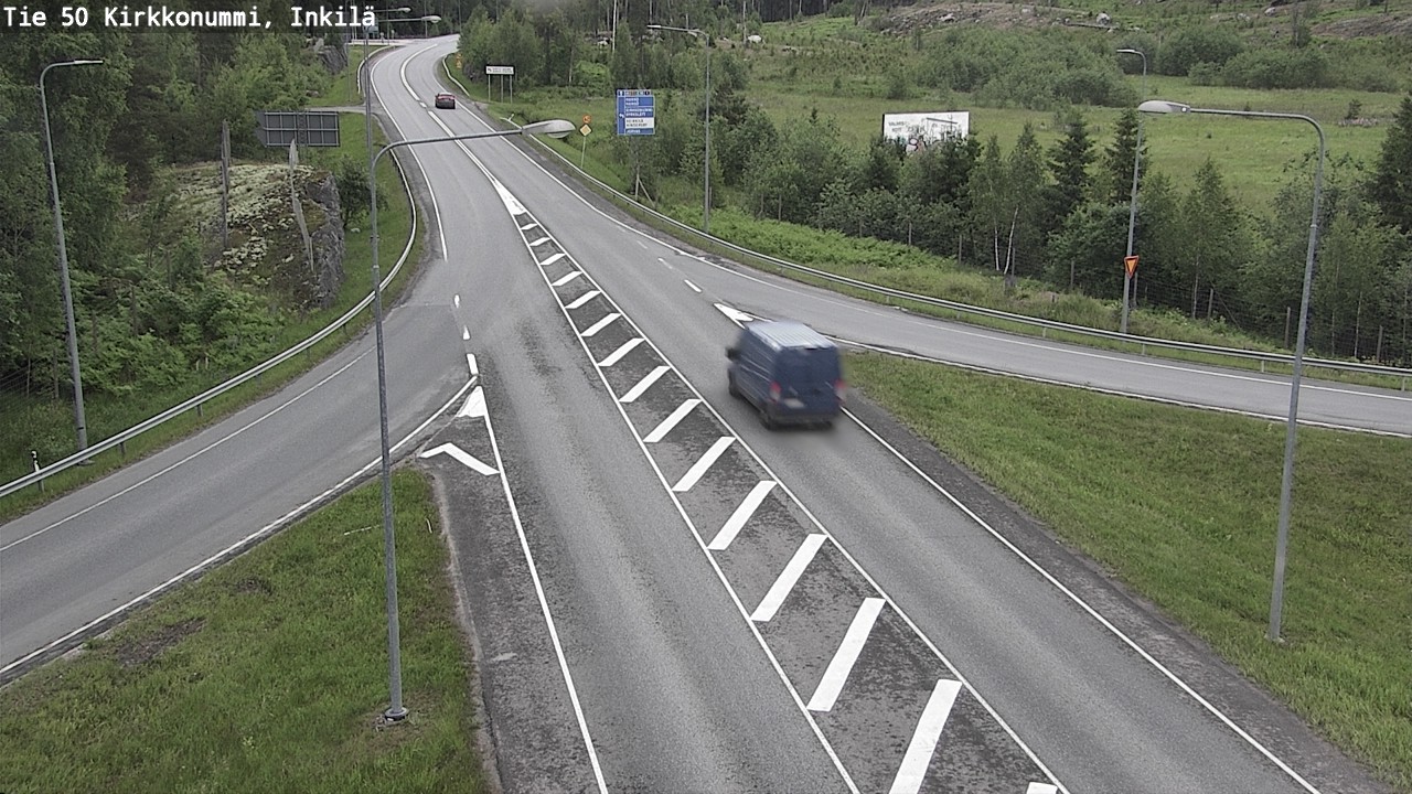 Weather Camera Image Väg 50 Kyrkslätt, Inkilä, Kirkkonummi, Uusimaa