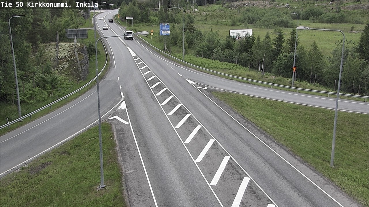 Weather Camera Image Väg 50 Kyrkslätt, Inkilä, Kirkkonummi, Uusimaa