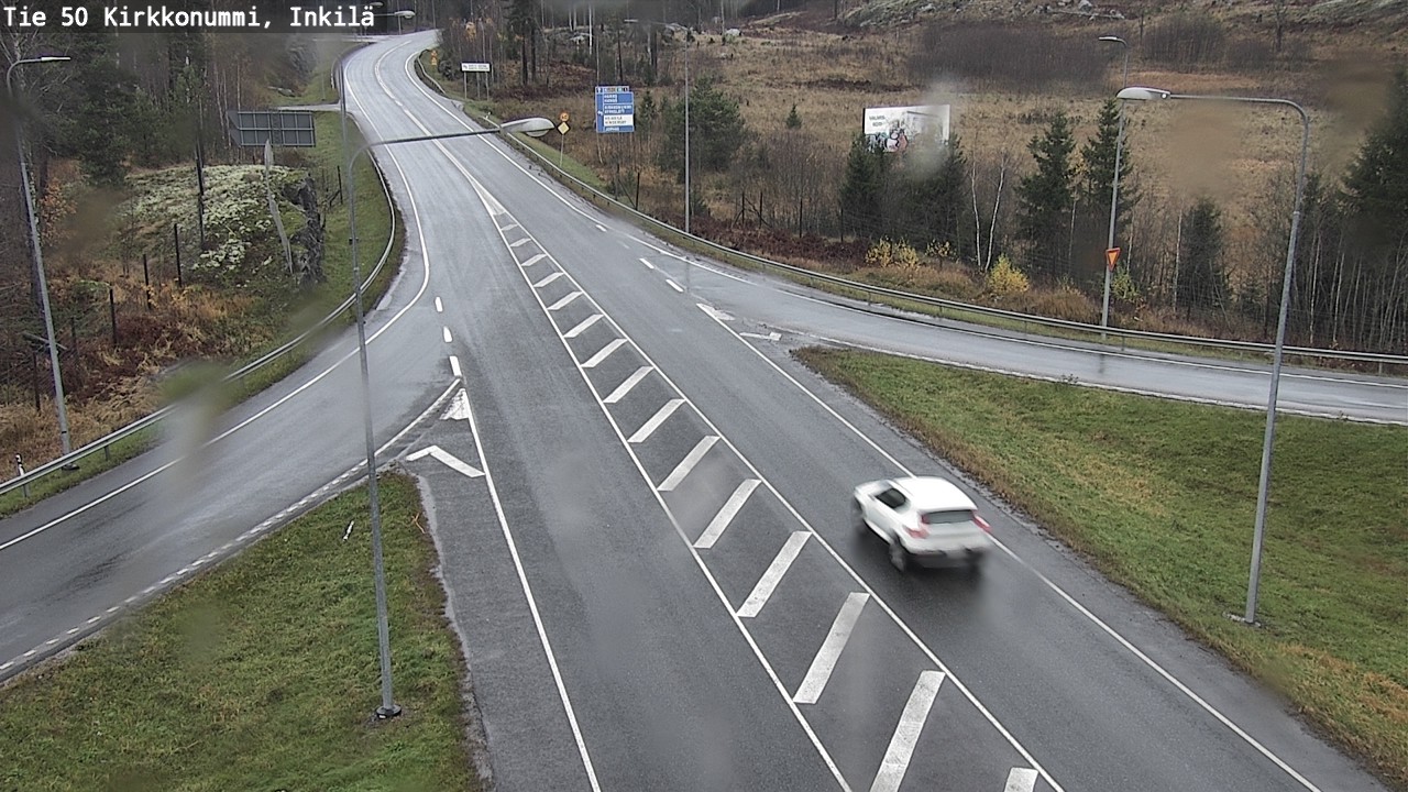 Weather Camera Image Väg 50 Kyrkslätt, Inkilä, Kirkkonummi, Uusimaa