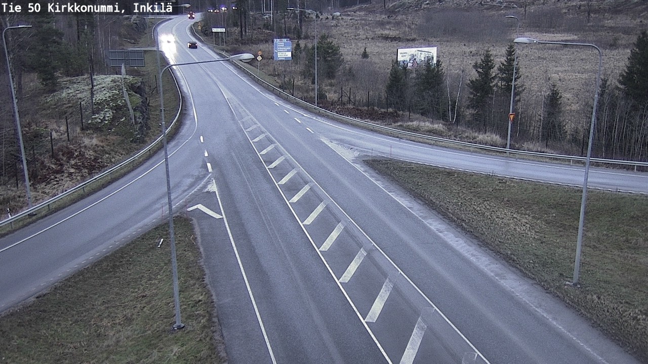 Weather Camera Image Road 50 Kirkkonummi, Inkilä, Kirkkonummi, Uusimaa