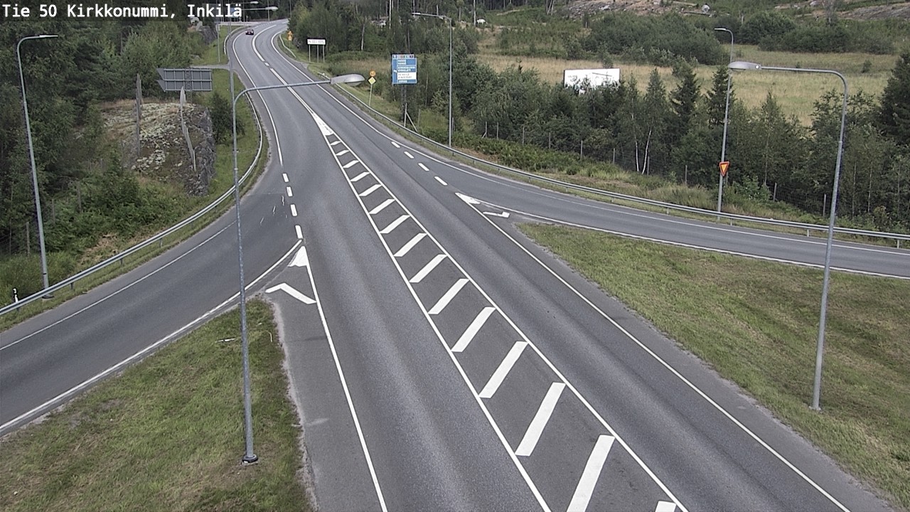 Weather Camera Image Road 50 Kirkkonummi, Inkilä, Kirkkonummi, Uusimaa