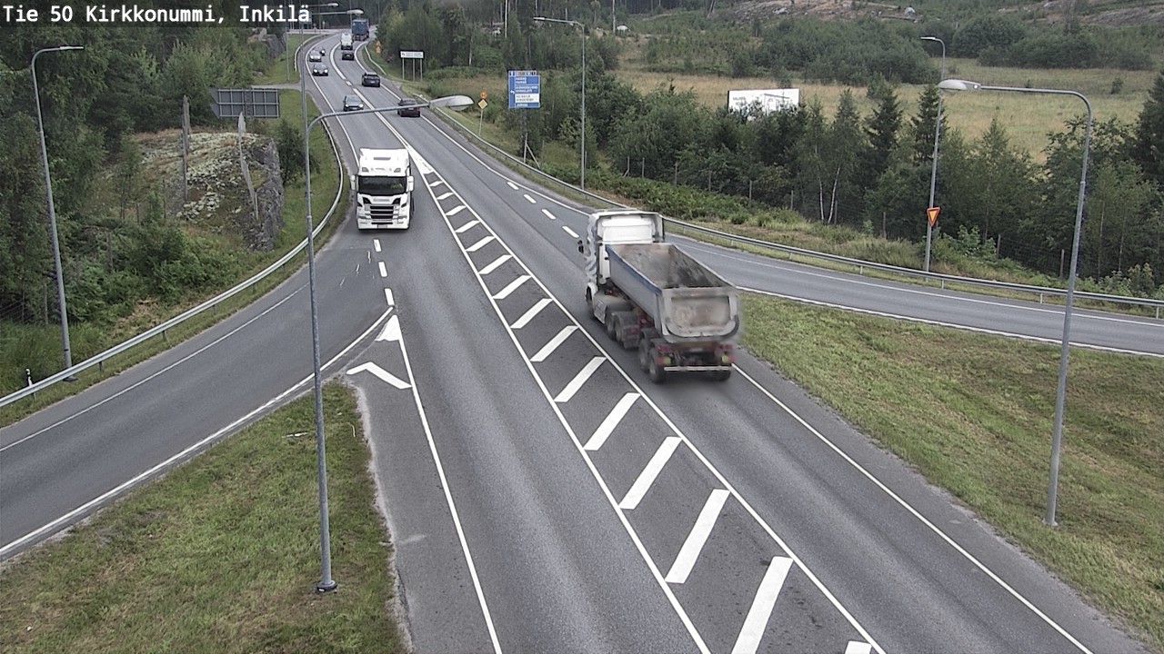 Weather Camera Image Väg 50 Kyrkslätt, Inkilä, Kirkkonummi, Uusimaa