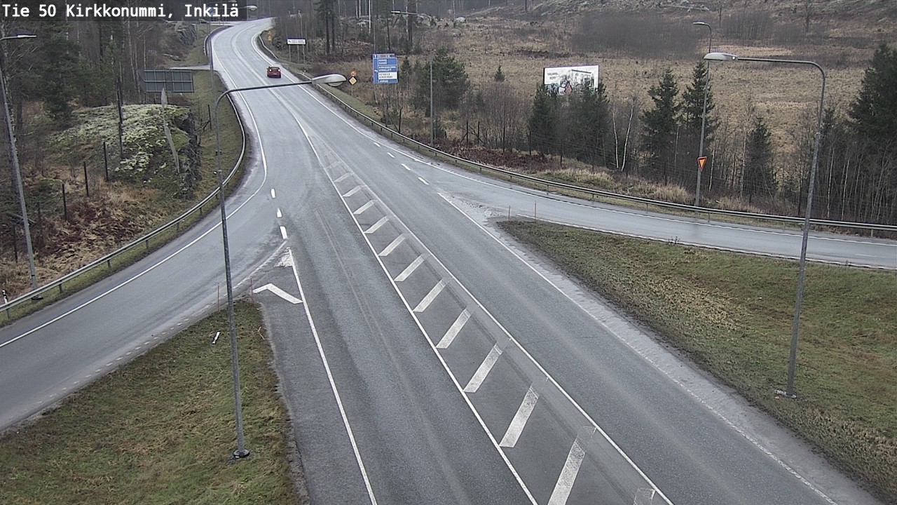 Weather Camera Image Road 50 Kirkkonummi, Inkilä, Kirkkonummi, Uusimaa