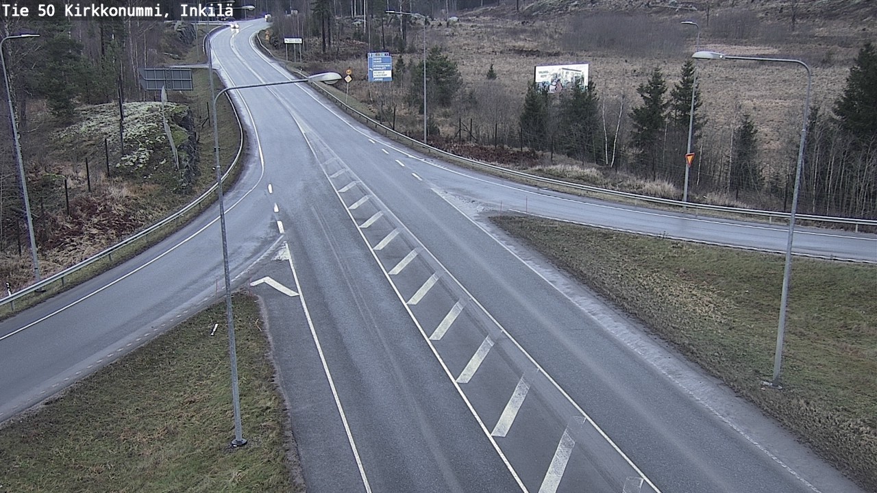 Weather Camera Image Road 50 Kirkkonummi, Inkilä, Kirkkonummi, Uusimaa