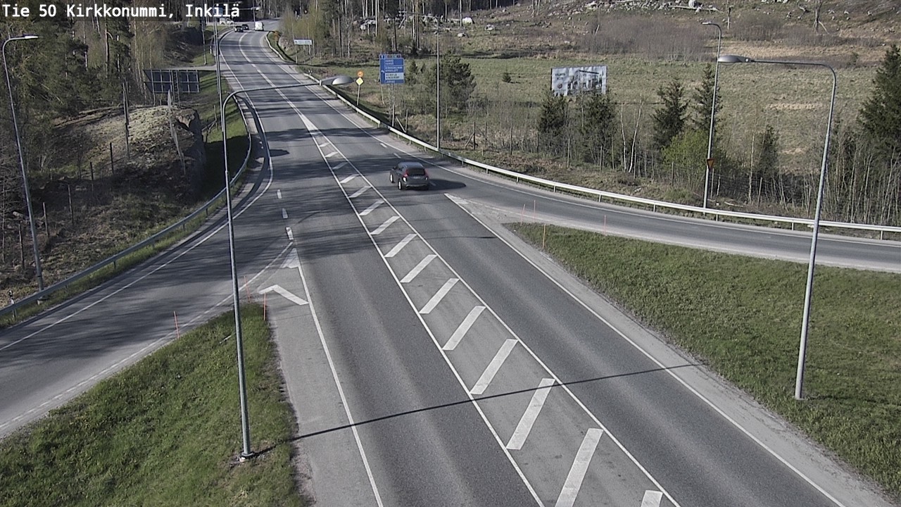 Weather Camera Image Väg 50 Kyrkslätt, Inkilä, Kirkkonummi, Uusimaa