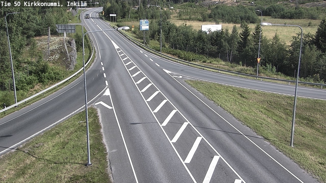 Weather Camera Image Väg 50 Kyrkslätt, Inkilä, Kirkkonummi, Uusimaa