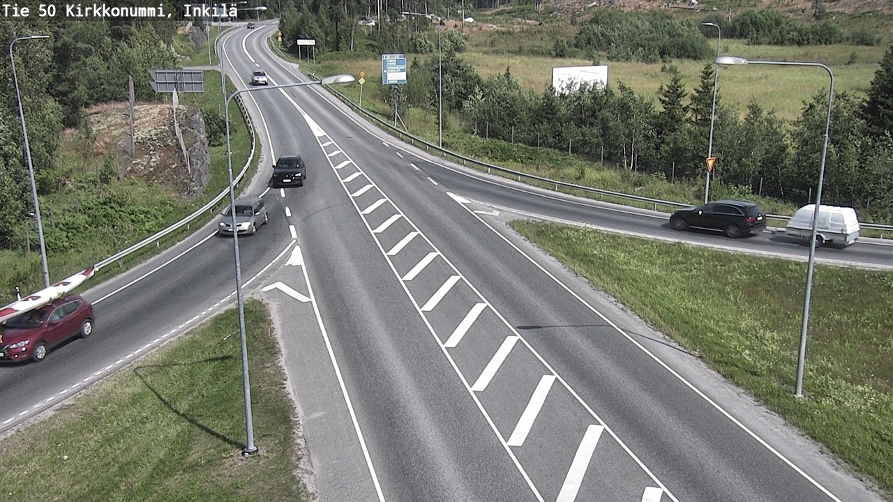 Weather Camera Image Road 50 Kirkkonummi, Inkilä, Kirkkonummi, Uusimaa
