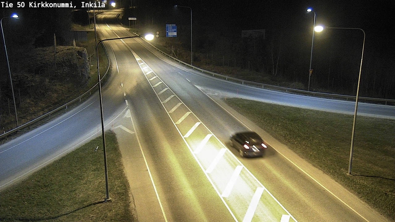 Weather Camera Image Väg 50 Kyrkslätt, Inkilä, Kirkkonummi, Uusimaa