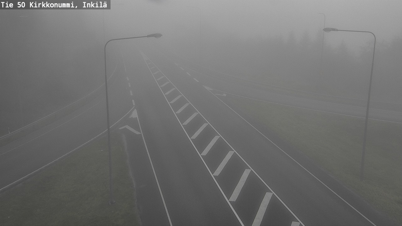 Weather Camera Image Väg 50 Kyrkslätt, Inkilä, Kirkkonummi, Uusimaa