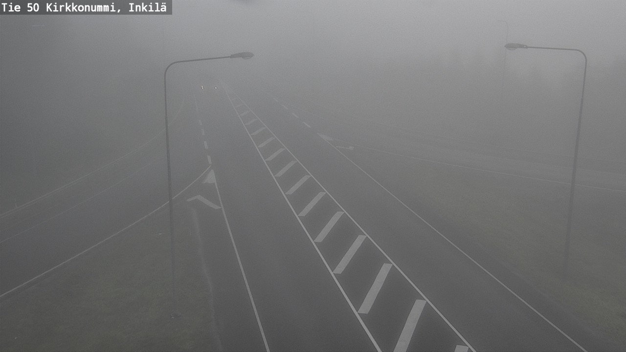 Weather Camera Image Väg 50 Kyrkslätt, Inkilä, Kirkkonummi, Uusimaa