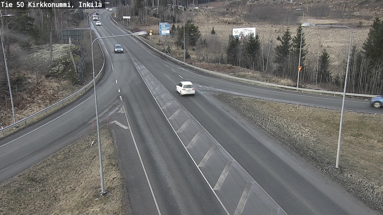 Weather Camera Image Road 50 Kirkkonummi, Inkilä, Kirkkonummi, Uusimaa
