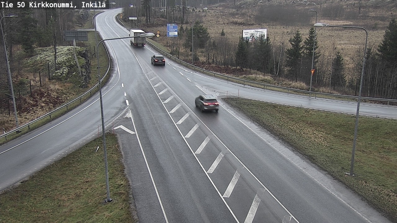 Weather Camera Image Road 50 Kirkkonummi, Inkilä, Kirkkonummi, Uusimaa