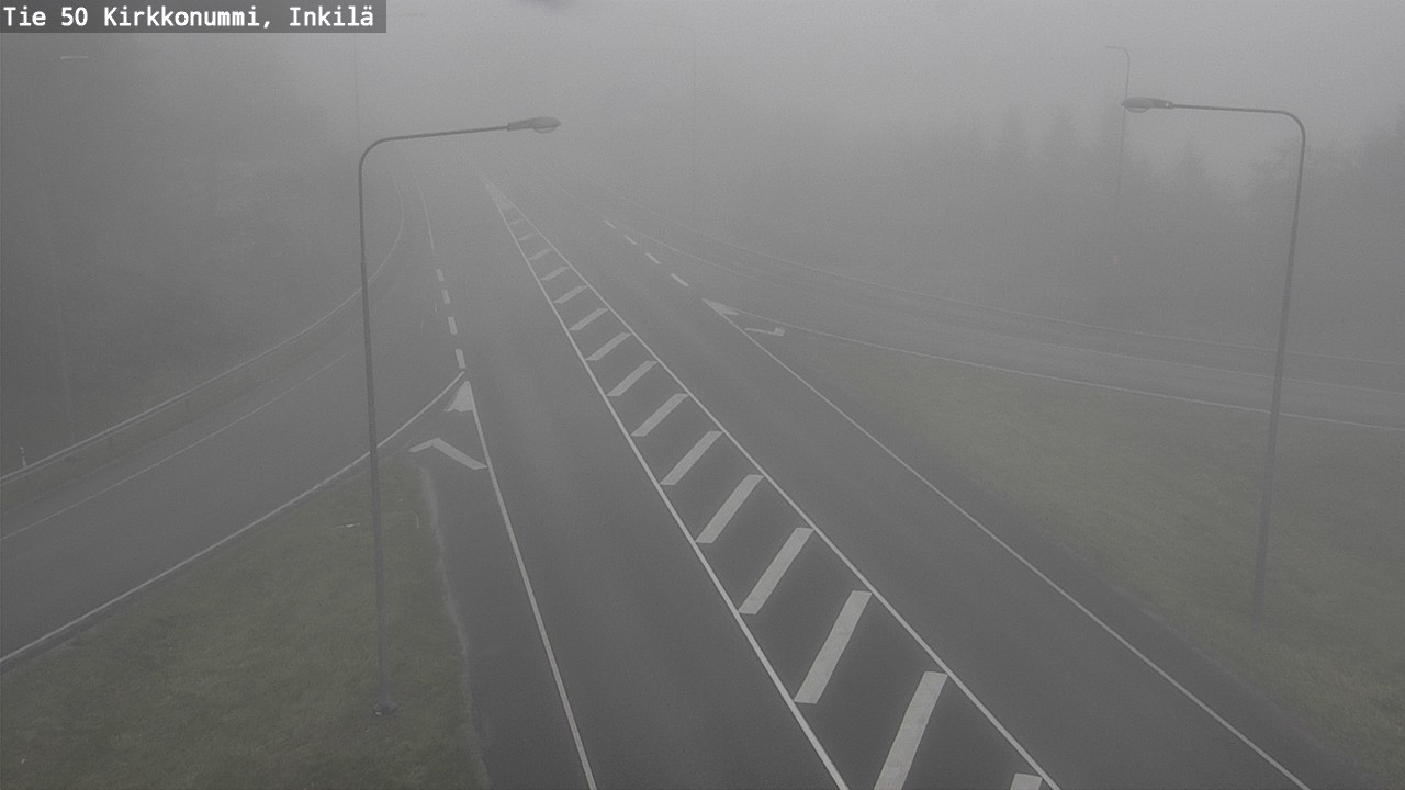 Weather Camera Image Väg 50 Kyrkslätt, Inkilä, Kirkkonummi, Uusimaa