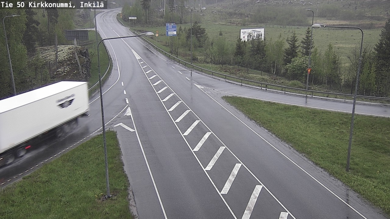 Weather Camera Image Väg 50 Kyrkslätt, Inkilä, Kirkkonummi, Uusimaa
