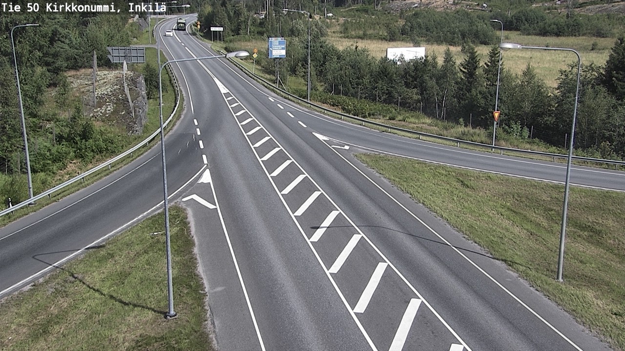Weather Camera Image Väg 50 Kyrkslätt, Inkilä, Kirkkonummi, Uusimaa