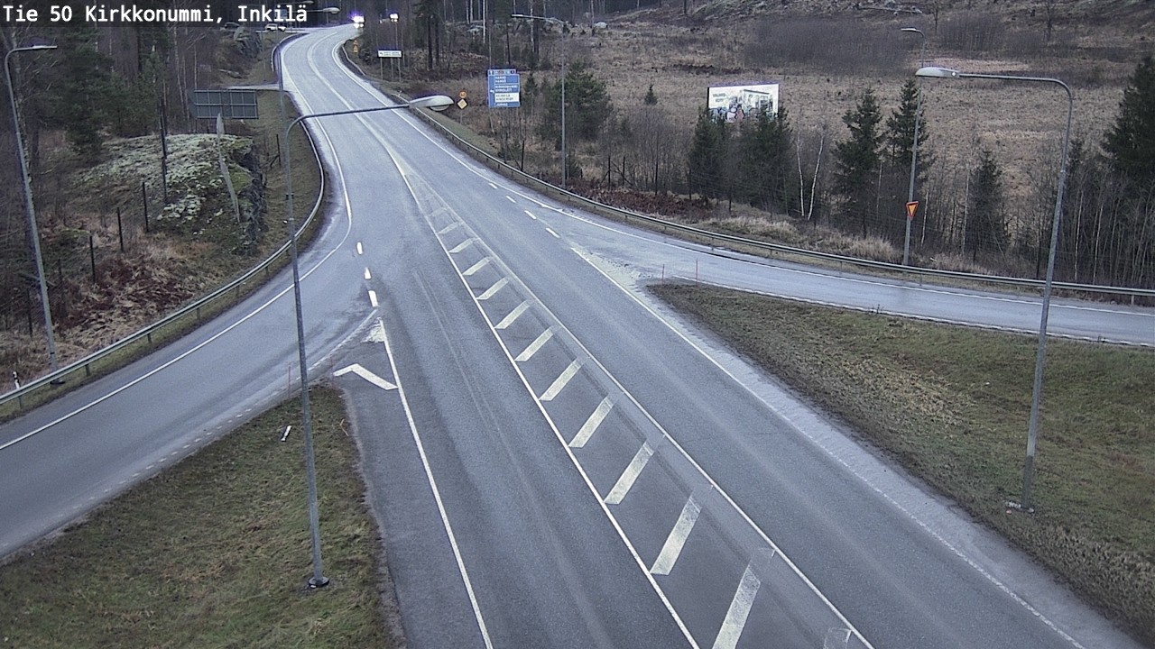 Weather Camera Image Road 50 Kirkkonummi, Inkilä, Kirkkonummi, Uusimaa
