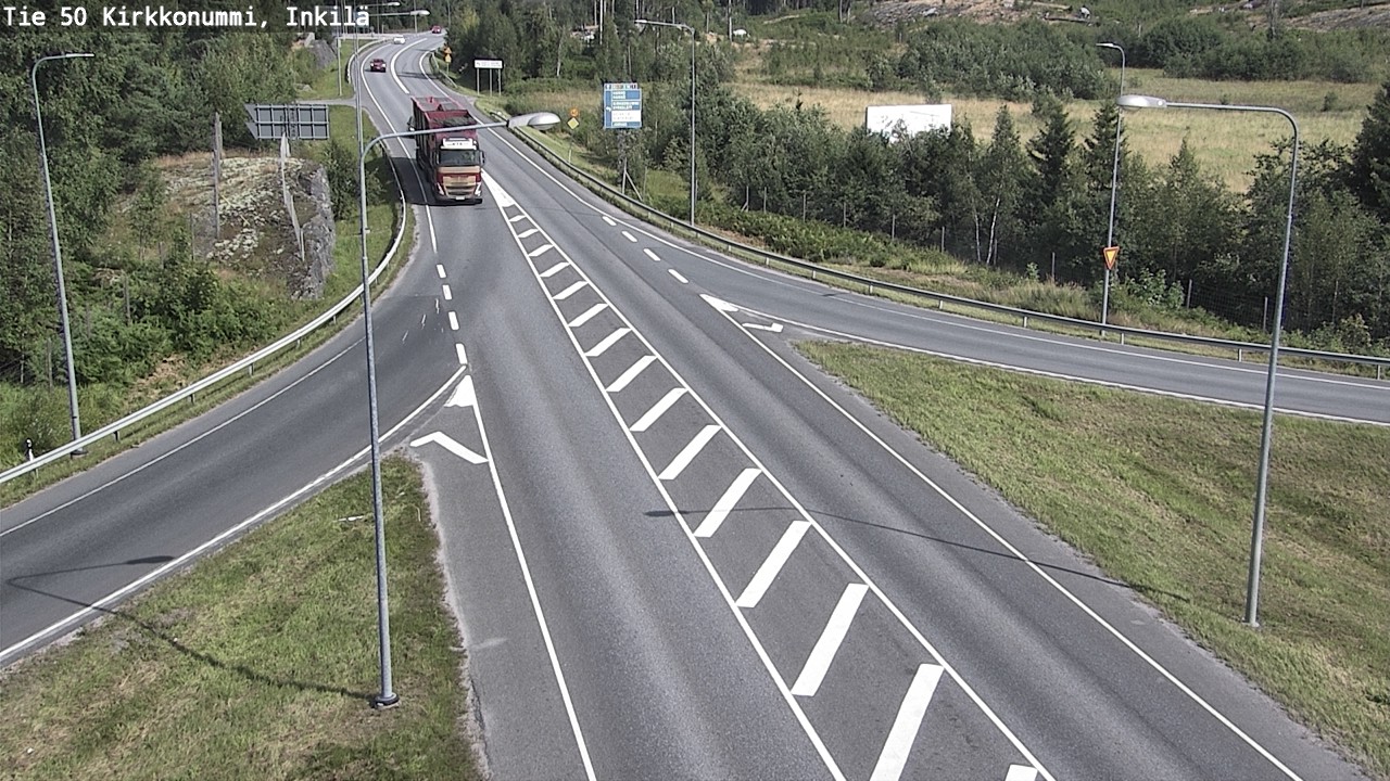 Weather Camera Image Väg 50 Kyrkslätt, Inkilä, Kirkkonummi, Uusimaa