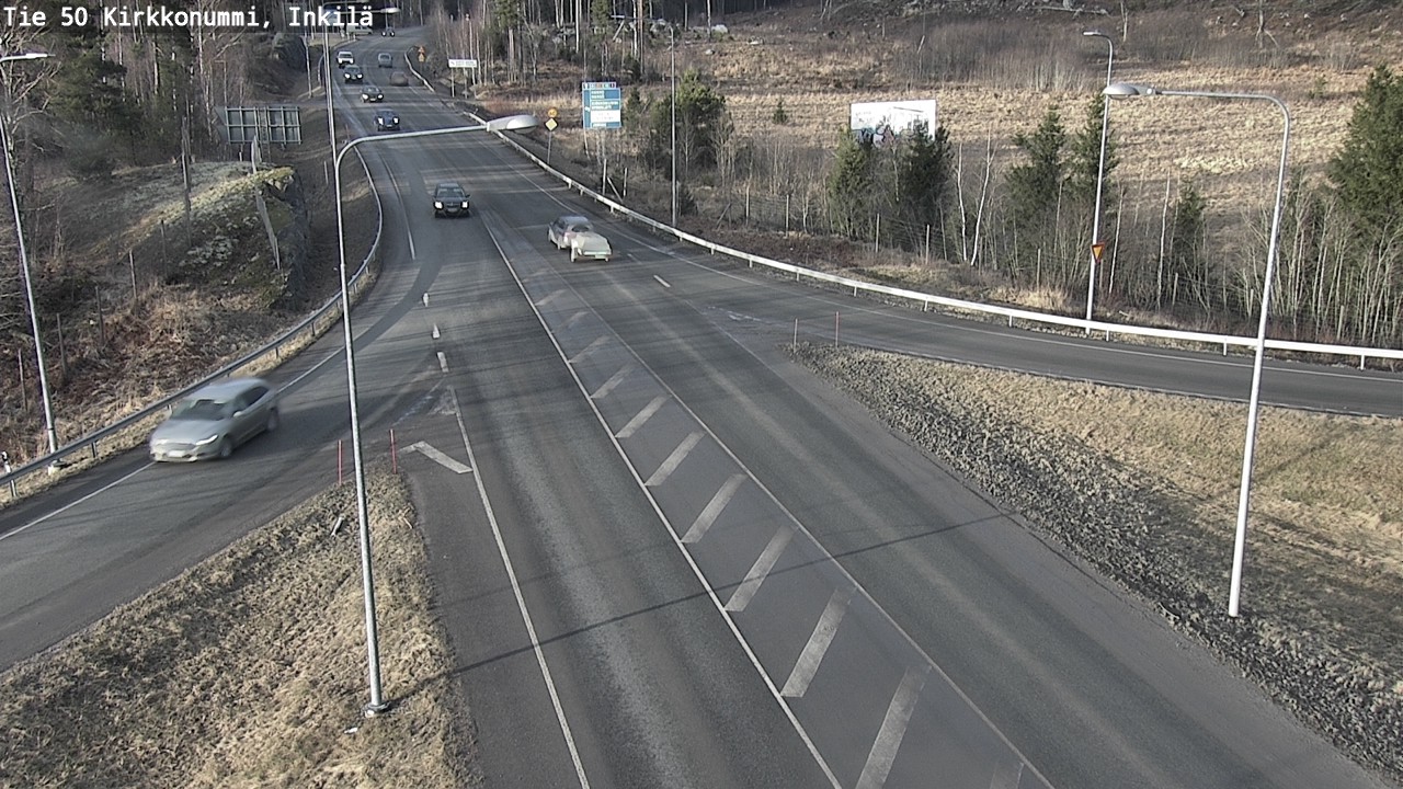 Weather Camera Image Road 50 Kirkkonummi, Inkilä, Kirkkonummi, Uusimaa