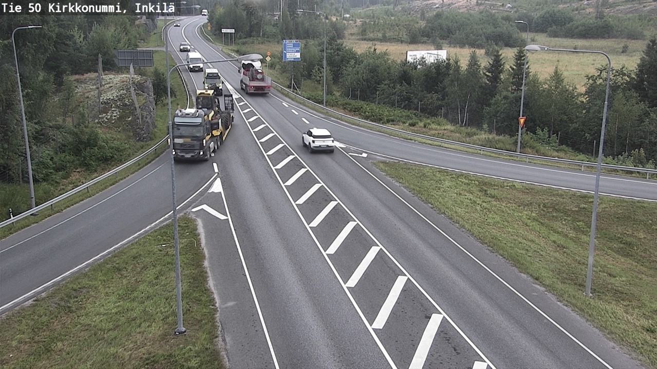 Weather Camera Image Väg 50 Kyrkslätt, Inkilä, Kirkkonummi, Uusimaa