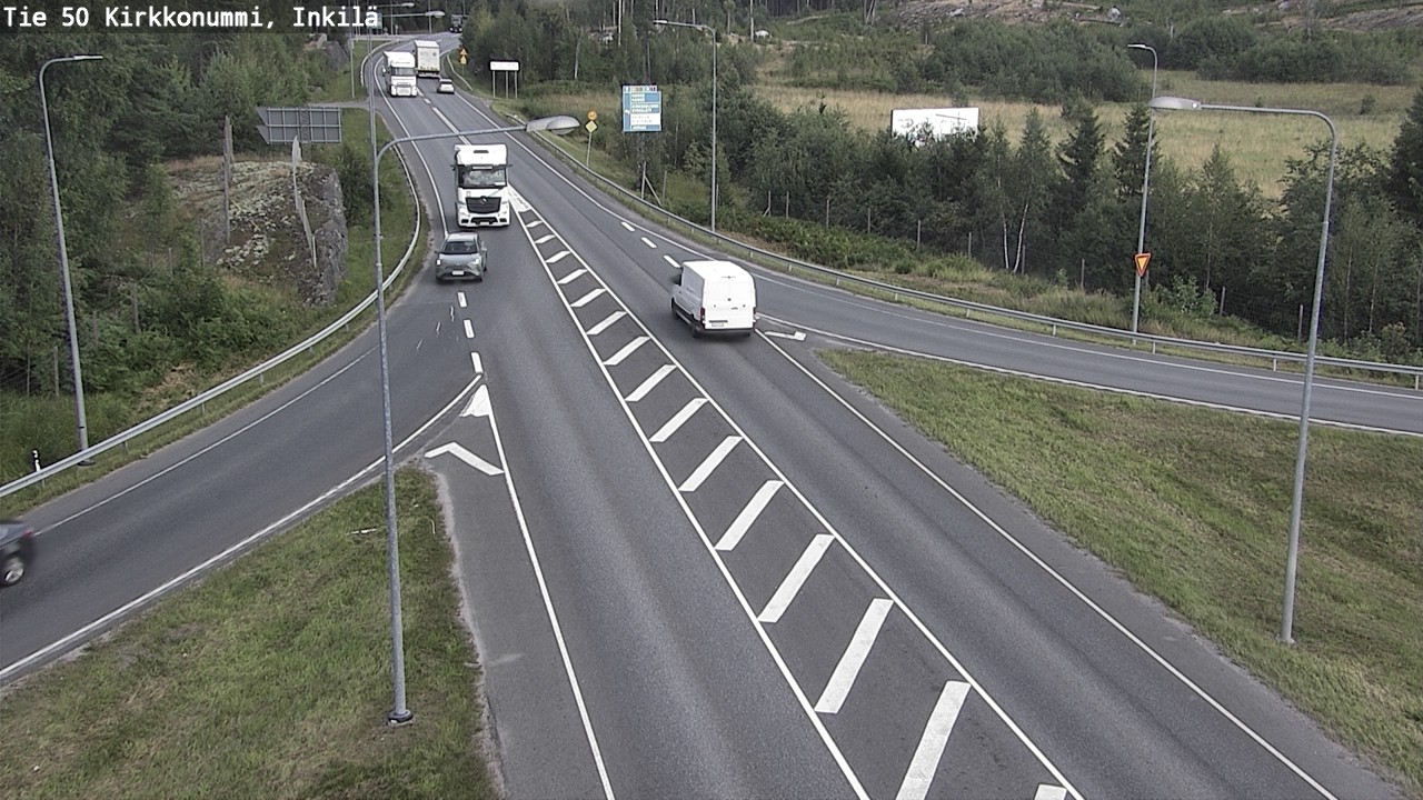 Weather Camera Image Väg 50 Kyrkslätt, Inkilä, Kirkkonummi, Uusimaa