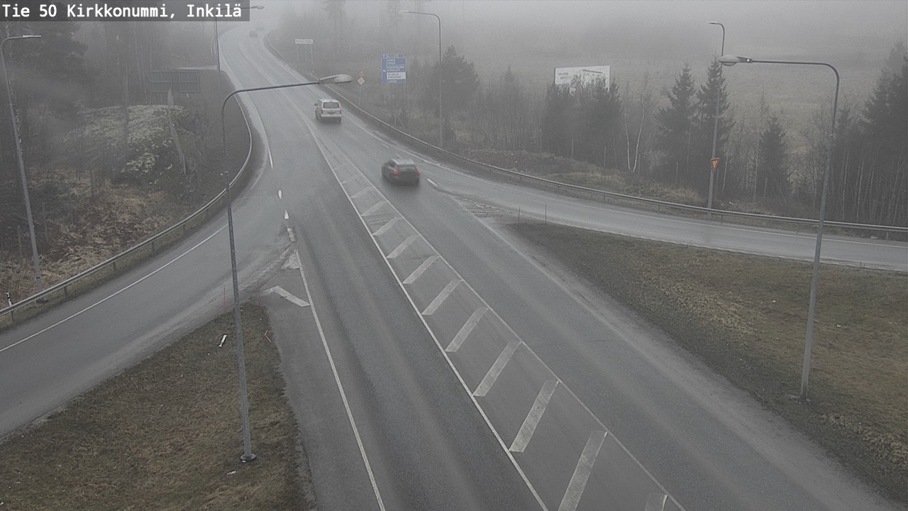 Weather Camera Image Road 50 Kirkkonummi, Inkilä, Kirkkonummi, Uusimaa
