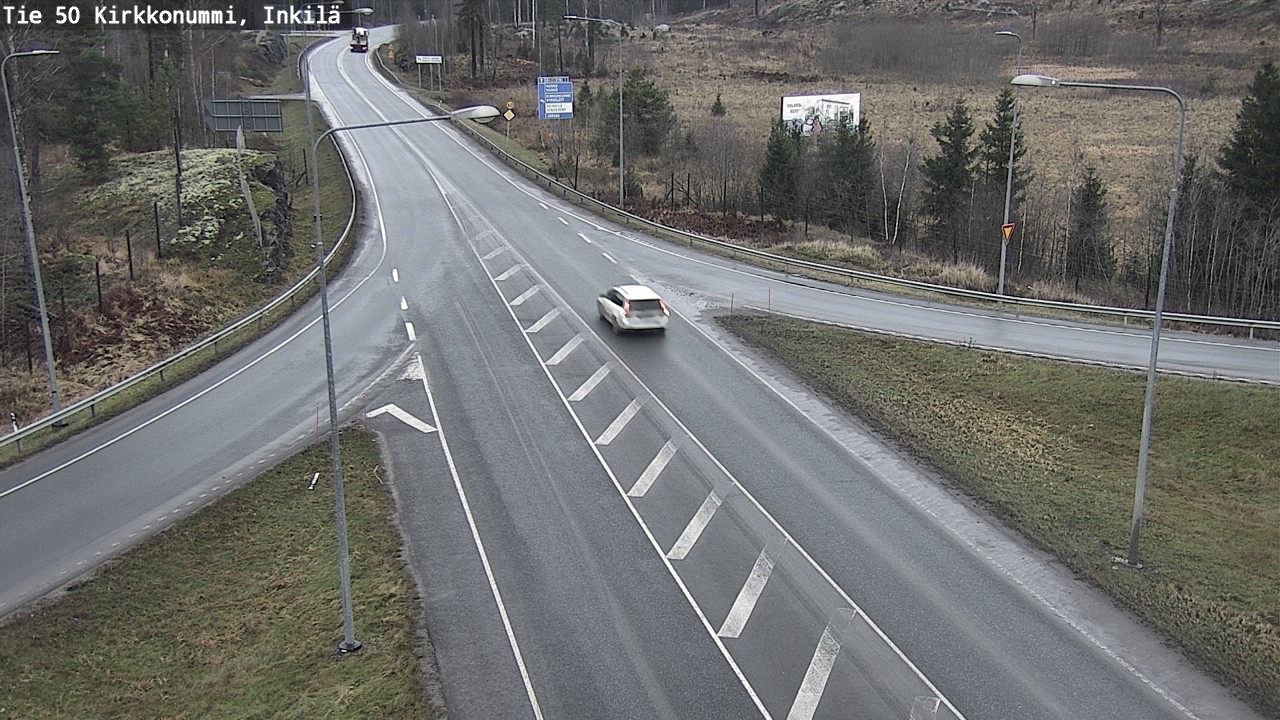 Weather Camera Image Road 50 Kirkkonummi, Inkilä, Kirkkonummi, Uusimaa